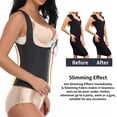 thumbnail image 5 of QRIC Women Latex Vest Waist Cincher Corset Steel Boned Tank Top with Hooks Fajas Chaleco Reductoras Colombianas, 5 of 6