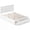 White, variant on Gymax Full Size Bed Frame w/Storage Drawers Headboard Wooden Slat Support Walnut