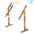 thumbnail image 2 of Vintage Wooden Cross-Stitch Frame Adjustable Embroidery Rack Cross Stitch Stand without Embroidery Cloth, 2 of 8