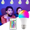 thumbnail image 4 of RGB LED Light Bulb Color Changing Remote Control Bar shop decorationationation 70X130MM 10W, 4 of 8