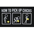 thumbnail image 3 of ShirtBANC How To Pick Up Chicks Cartoon Mens T Shirt, 3 of 5