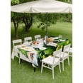 thumbnail image 3 of Outdoor Tablecloth with Umbrella Hole and Zipper, St. Patrick's Day Rectangle Table Cloth 60x84 Inch Waterproof Tablecloth, Green Gnomes Gold Coin Shamrock Beige Picnic Table Cover for Patio Camping, 3 of 7