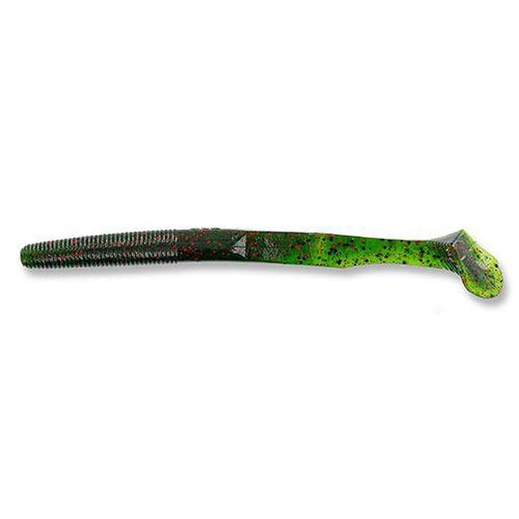 Gary Yamamoto 5" Swimming Senko Fishing Lure, Watermelon with Large Black and Small Red Flakes