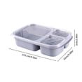 thumbnail image 3 of Bdday Adult Lunch Bag Bento Box Adult Lunch Box 3-Compartment Meal Prep Container for Kids Stackable Snack Containers for School and Travel Lunch Microwave Safe Lunch Bags for Kids, 3 of 7