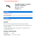 thumbnail image 2 of Clutch Master Cylinder - Compatible with 2003 - 2008 Mazda 6 2004 2005 2006 2007, 2 of 2