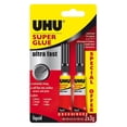thumbnail image 1 of UHU Super Glue, Extra Strong, Ultra Fast - 2 x 3g Tube, 1 of 2
