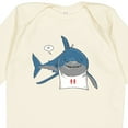 thumbnail image 4 of Inktastic Shark Dinner Boys or Girls Long Sleeve Baby Bodysuit, 4 of 5
