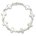 thumbnail image 4 of Unique Vibrant Heirloom Sterling Silver Crosses Bracelet Alluring Refined Breathtaking, 4 of 4