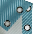 thumbnail image 4 of Ambesonne Geometric Grommet Curtain, Striped Cruise Colors, 50" x 120", Pale Blue Teal, 4 of 6