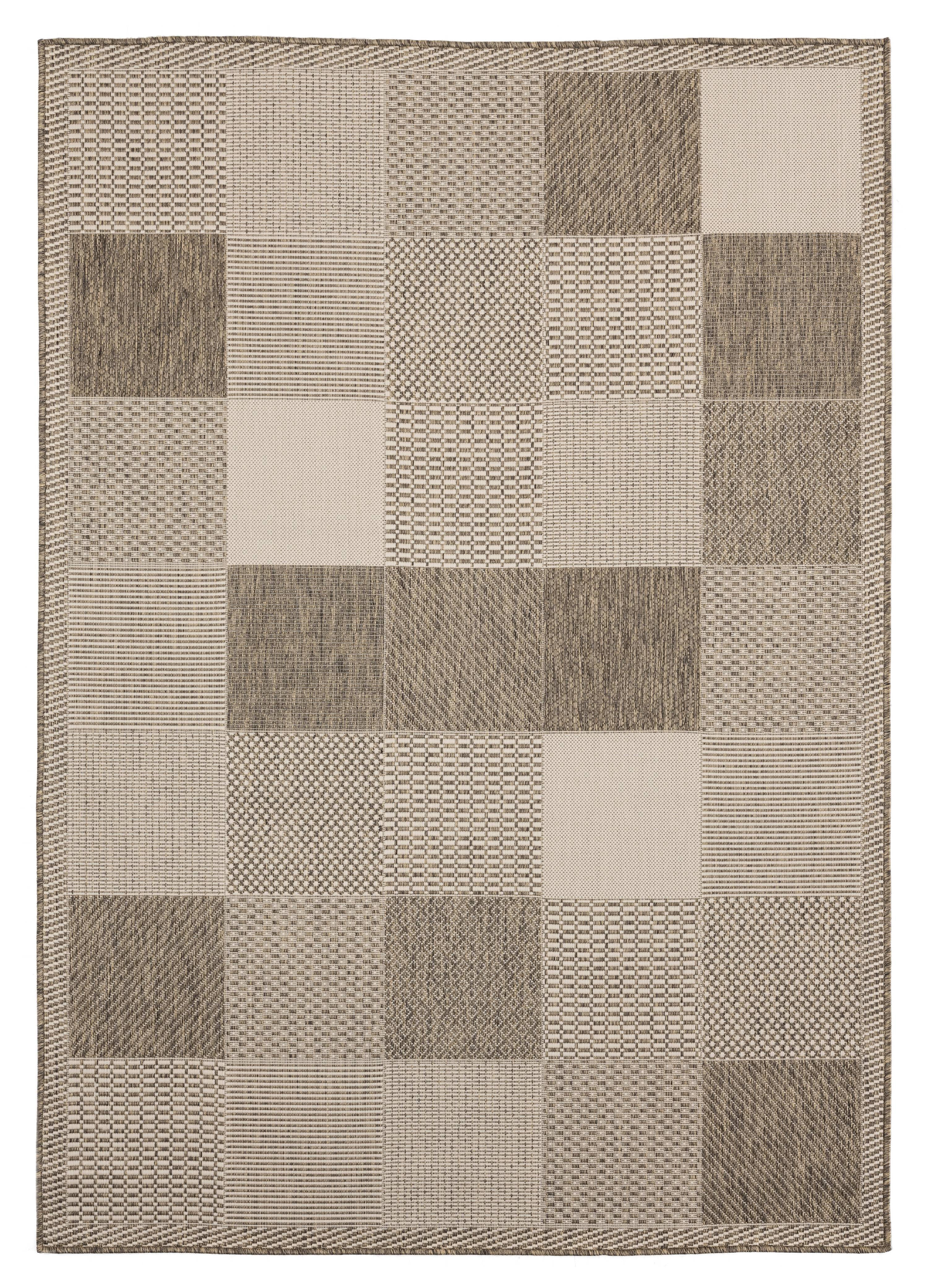 United Weavers Mali Dabeda Contemporary Geometric Area Rug, Brown, 7'10" x 10'6"