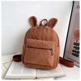 thumbnail image 1 of Mochila pequeña de lana de oreja de oso para niños y niñas, bolsa de día de lana de cordero cálida informal, mochila escolar para viajes y comprasC3 Fivean unisex, 1 of 2