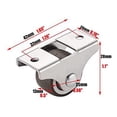 thumbnail image 4 of 12 Pcs Mini Casters Furniture Casters Small 25mm Fixed Casters Directional Movable Casters Movable Casters for Furniture, 4 of 7