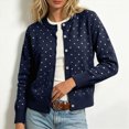 thumbnail image 2 of ZIXKCGDSE Women's Lightweight Knit Cardigan Cute Soft Button-Down Sweater Versatile Fall Tops Size 3XL, 2 of 4