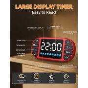 VOCOO Kids Timer Digital Kitchen Timer, Game Console Design, Large LED Display, 99-Minute Countdown Timer for Cooking Classroom Homework Exercise