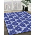 thumbnail image 2 of Ahgly Company Indoor Rectangle Patterned Denim Blue Area Rugs, 8' x 10', 2 of 6