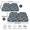 thumbnail image 3 of Balery Blue Excavator Print Car Windshield Sun Shade,Windshield Sunshade for Car Pickup Truck SUV Accessories-, 3 of 7