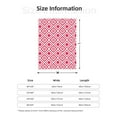 thumbnail image 6 of ZNDUO Abstract Seamless Geometric Flower Pattern Pattern Thickening Blanket, Fluffy Soft Cozy Flannel Throw Blankets, 80"x60" Inches, 6 of 8