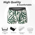 thumbnail image 2 of Mens Underwear Boxer Briefs - Palm Branch With Leaves Comfort Breathable men's boxer briefs with Flex Waistband, 2 of 7