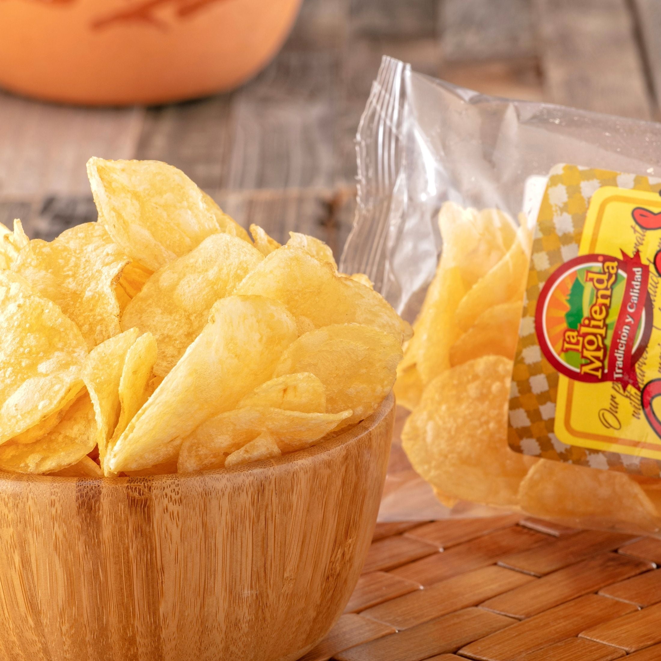 (2 pack) La Molienda Homemade-Style Salty Potato Chips, Mexican Snack, 6 oz