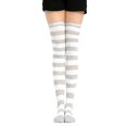 thumbnail image 2 of harmtty Sweet Women Stripe Thigh High Over The Knee Stockings Stretch Long Cosplay Socks, 2 of 8