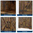 thumbnail image 4 of Gabinete de Esquina Alto – Estilo Granja – Puerta de Vidrio y Estantes Ajustables – Ahorra Espacio – Sala, Cocina y Baño, 4 of 9
