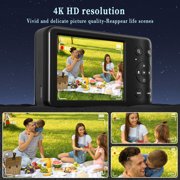 4K 64MP Compact Video Camera 12X Optical Zoom WiFi 32GB Card LED Fill Light Digital Camera
