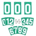 thumbnail image 1 of TOPTIE 4 Sets PVC Number Cards, Plastic Portable 0-9 Flip Scorekeeper, 3-1/8" x 5-1/2"-Green, 1 of 8
