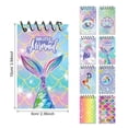 thumbnail image 2 of RETON 24Pcs Small Pocket Notebooks, 2.3 x 4inches Mermaids Notebook with Top-Spiral, Mini Spiral Notebooks for Gift, Mini Memo Pads Bulk for Office Birthday Mermaid Party Favors, 2 of 4