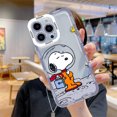 thumbnail image 3 of Funda de teléfono con dibujos animados para iPhone 15, 14, 13, 12, 11 Mini Pro Max X XR XSMax 6S 6 7 8 Plus SE20 s-noopys, funda transparente, 3 of 5