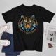 thumbnail image 3 of Serious Tiger T-shirt Cartoon T-shirt Graffiti T-shirt Aesthetics shirt Unisex Tees, 3 of 5