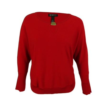 Wash Cotton Sweater - INC International Concepts Women's Keyhole Sweater