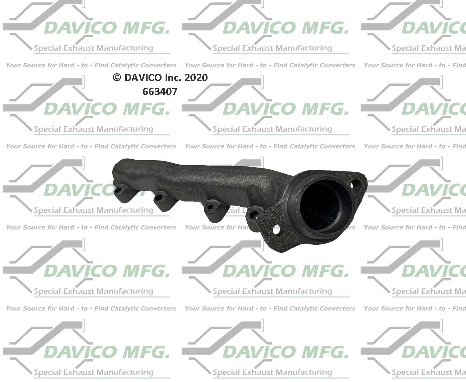 Davico Mfg 663407 Stand alone Exact-Fit exhaust manifold