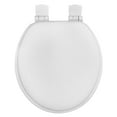 thumbnail image 2 of Premium-Mainstays-17" Molded Soft Toilet Seat with Flip Slider QR&SL Hinges (TPU Leather), 2 of 9