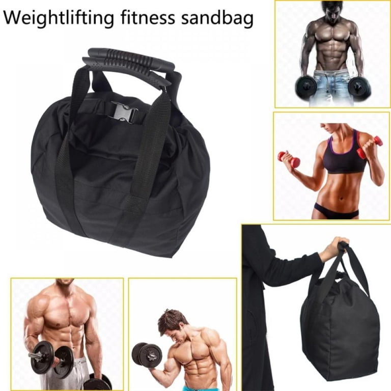 Canvas Yoga Sandbags With Handles - Portable Fillable Weighted Bags For Fitness Training, Pilates & Strength Workouts