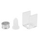 thumbnail image 1 of 3 piece set DIY 12.1mm simple lipstick filling tube silicone mold aluminum ring single hole bracket, 1 of 5