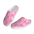 thumbnail image 2 of Fotbe Breast Cancer Awareness (3) Pattern Women's Fuzzy Curly Fur Memory Foam Loafer Slippers Indoor Outdoor Slippers Winter Home Shoes-44/45, 2 of 7