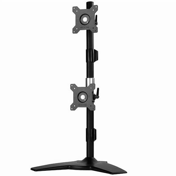Silver Stone Technologies ARM24BS Vertical Dual LCD Monitor Desk Stand, Support Up to 24 in. LCD Monitor