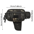 thumbnail image 3 of 10"x7.5" Quick Access Concealed Waist Bag, Multi-Pocket Crossbody Fanny Pack with Adjustable Strap, Water Resistant Lightweight Chest Sling Bag for Travel Hiking Cycling Daily Use (Brown), 3 of 6