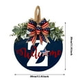 Fourth Of July Front Door Last Name/Family Front Door Wreath Happy 4th
