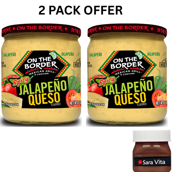 On The Border Spicy Jalapeno Queso, 15.25 oz Jar