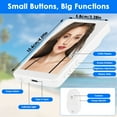 thumbnail image 3 of Imountek Wireless Phone Back Camera Monitor Screen, Magnetic Vlog Selfie Monitor Screen with 33FT Remote for Vlog Live Stream Compatible with IOS Android, White, 3 of 15