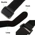 thumbnail image 2 of Hook and Loop Cable Straps,Black Self-Adhesive Nylon Straps Cable/Securing Straps with Buckles,Adjustable Reusable, 2 of 5