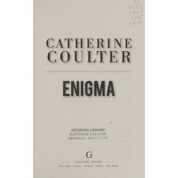 Pre-Owned Enigma (21) (An FBI Thriller), 9781501138065, 1501138065, Hardcover, First Edition edition