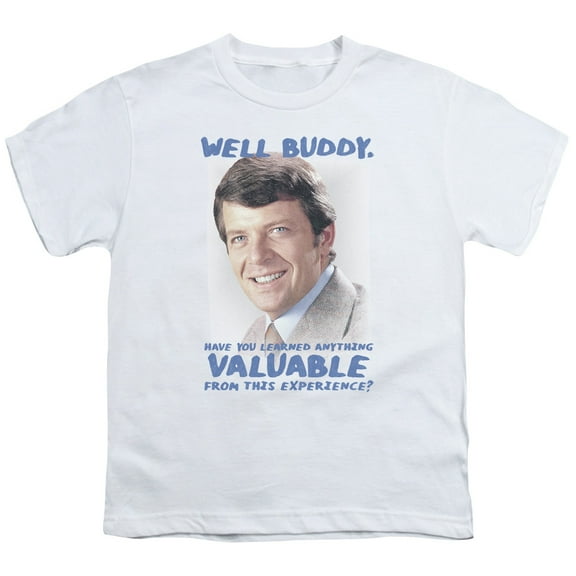 Brady Bunch Buddy Youth 18/1 T-Shirt White