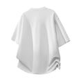 thumbnail image 5 of Big & Tall Men's Short Sleeve Boxy T-Shirts Crew Neck Diamond Grid Seam Pattern Summer Fashion Classic Tops for Father Gift, 5 of 5