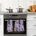 thumbnail image 4 of Yayeee 100% Cotton Hand Towels for Bathroom 16" x 28" Soft Absorbent Kitchen Towel, Halloween Cats, 4 of 7