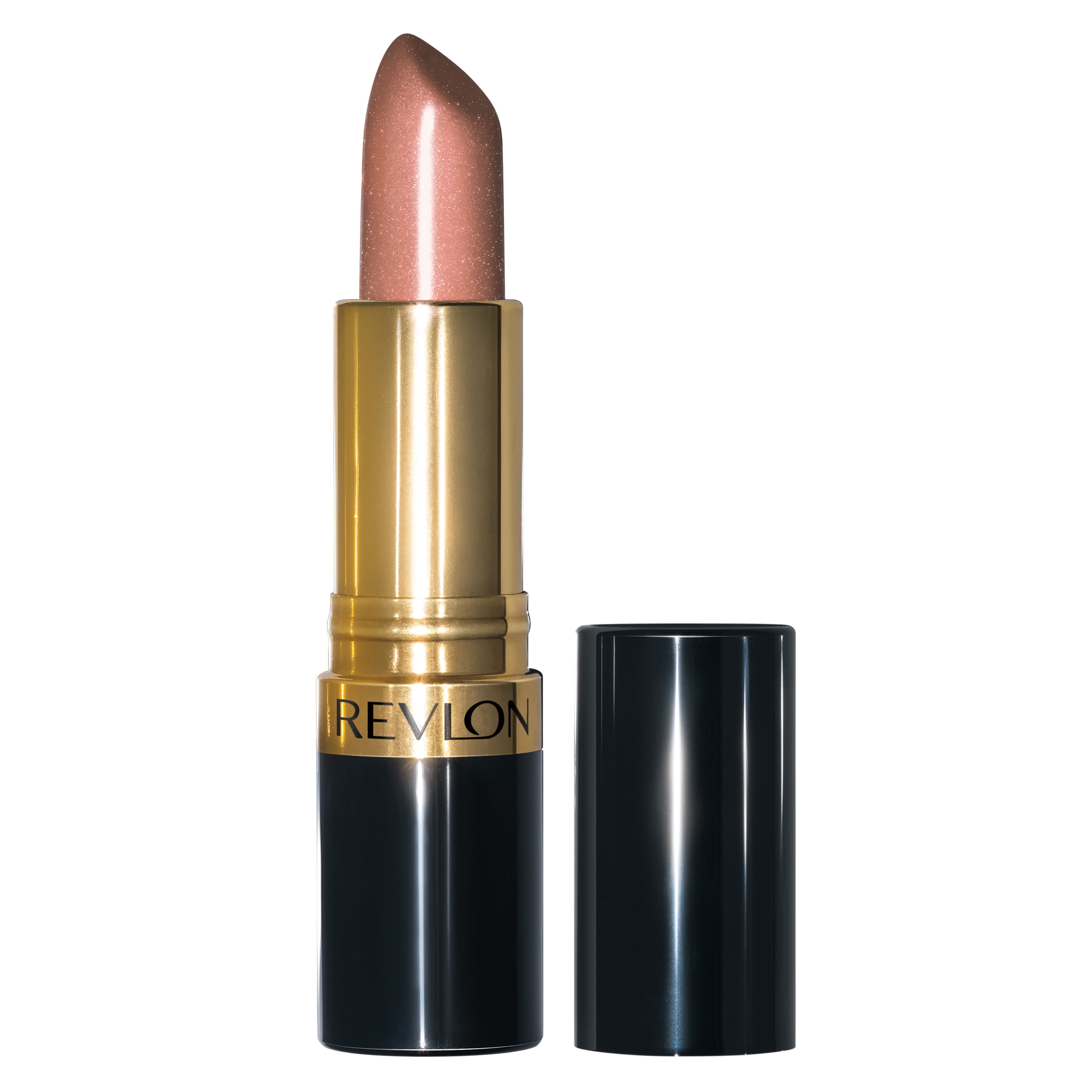 Revlon Super Lustrous Lipstick, Pearl Finish, High Impact Lipcolor with Moisturizing Creamy Formula, Infused with Vitamin E and Avocado Oil, 205 Champagne On Ice, 0.15 oz