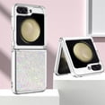 thumbnail image 3 of CCSmall Glitter Sparkly Bling Clear Case for Samsung Galaxy Z Flip 6 , Flowing Liquid Quicksand Cover Soft TPU Phone Case for Samsung Galaxy Z Flip6 LSZ Colorful, 3 of 6