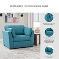 thumbnail image 4 of Signature Design by Ashley Keerwick Blue Oversized Chair, 4 of 19