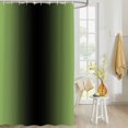 thumbnail image 4 of Fabric Shower Curtain Abstract Ombre Emerald Green and Black Gradient Shower Curtains with 12 Hooks Waterproof Machine Washable Bath Curtains for Bathroom, 60 x 72in, 4 of 6